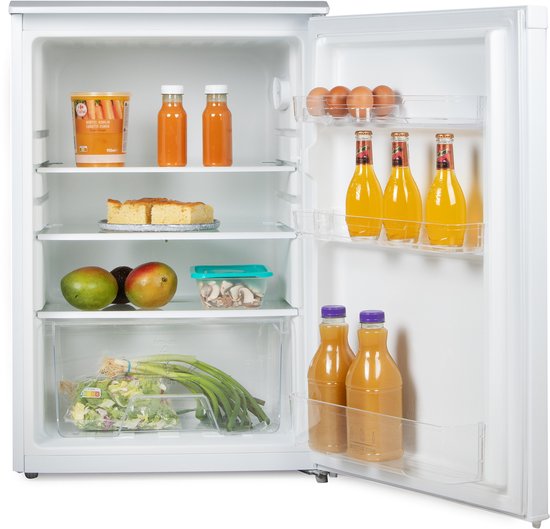 PRIMO PR198FR Koelkast Tafelmodel - Kleine Koelkast - 131L - 35 dB Stil - Energielabel C - Zwart(Wit)