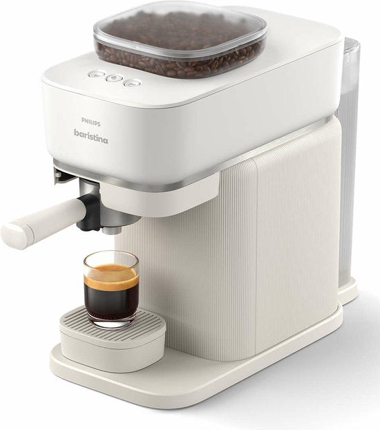 Philips Baristina - BAR300/00 - Espressomachine - Koffiemachine Met Bonen - Wit(Wit)
