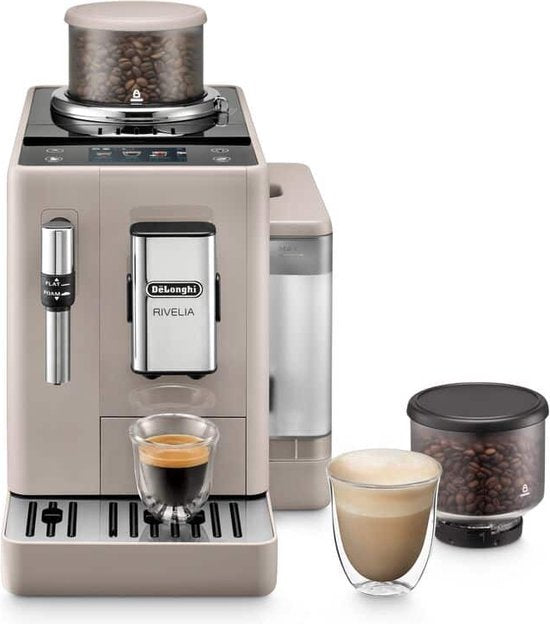 De'Longhi Rivelia EXAM440.35.BG - Volautomatische koffiemachine - Beige - 1,4 l waterreservoir