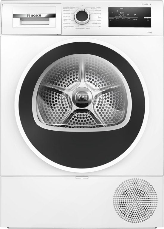 Bosch WTH8520ENL - Serie 4 - Wasdroger - Warmtepompdroger - 8 kg - Zeer stil - Auto Dry: droogt automatisch tot de gewenste droogtegraad - Easy Clean Filter: efficiënt drogen met eenvoudig onderhoud
