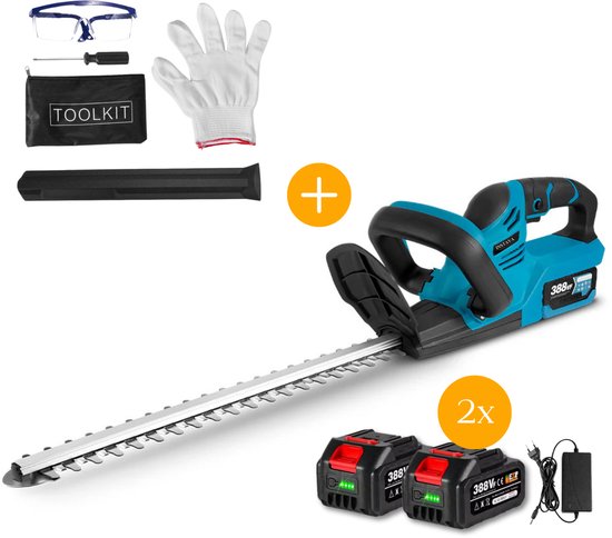 Instava Accu Heggenschaar 51 cm – Incl. 2x 4.0Ah Accu Lader – Makita LXT 18V Compatibel – Lichtgewicht