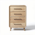 Houten kast met drie lades in natuurlijk eiken afwerking 60 x 40 x 90cm