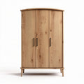 Kast van massief hout met ronde bovenkant afmetingen 90 x 50 x 130cm