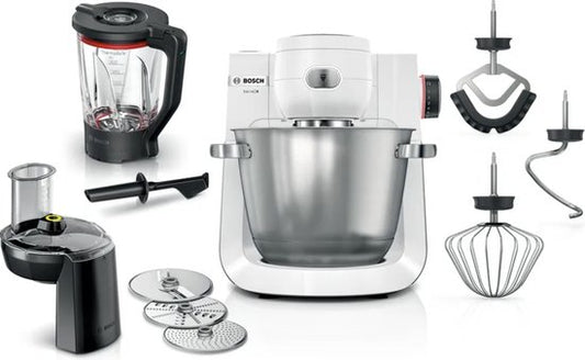 Bosch MUM Serie 6 - MUMS6EW22 - Keukenmachine - 1600W - 5,5L - Wit/RVS