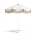 Parasoll met strepen 200 x 200 x 240 cm van polyester in zachte kleuren