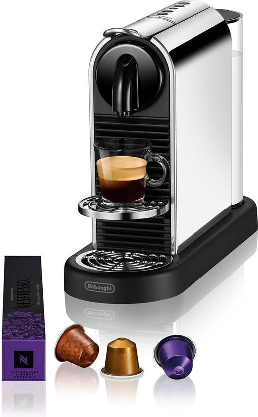 De'Longhi Nespresso CitiZ Platinum EN220.T - Koffiecupmachine - Titanium(Metaal)